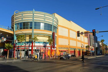 Neonopolis eğlence kompleksi Fremont Doğu Bölgesi Fremont Caddesi, Las Vegas şehir merkezi, Nevada NV, ABD.