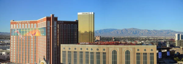 Treasure Island Resort Casino Trump Hotel Panorama Vista Aérea Las —  Fotos de Stock