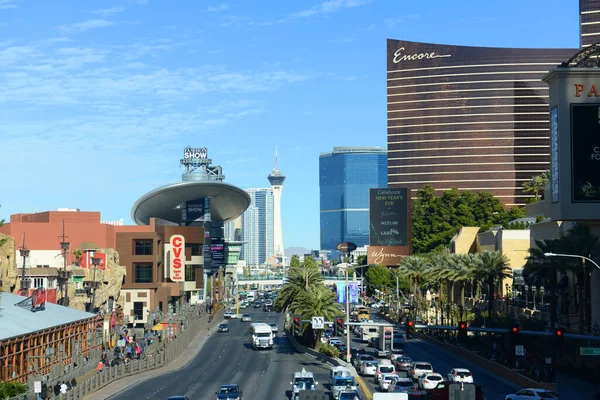 Las Vegas Strip Mirando Norte Foto Incluye Fashion Show Mall — Foto de Stock