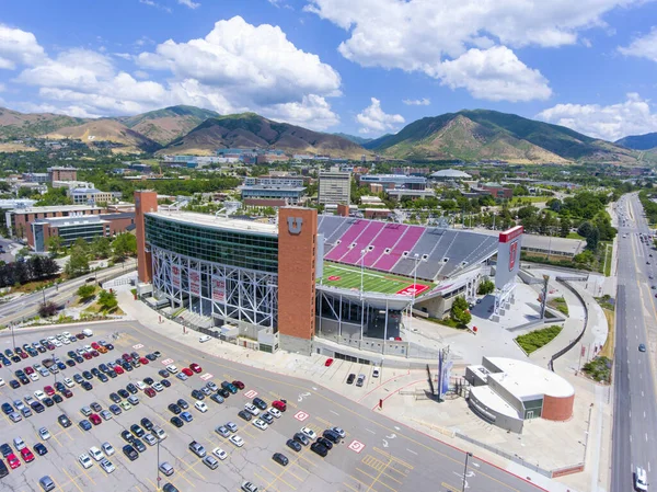 Vista Aérea Del Estadio Riceeccles Universidad Utah Salt Lake City — Foto de Stock