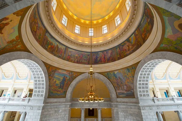 Cúpula Del Capitolio Del Estado Utah Salt Lake City Utah — Foto de Stock