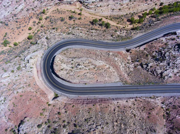 Mesa Canyon Landscape Utah State Route 313 Aerial View Arches — Stockfoto