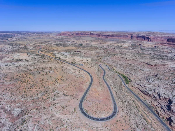 Mesa Canyon Paesaggio Utah State Route 313 Vista Aerea Vicino — Foto Stock