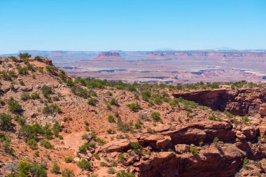 Candlestick Tower Overlook 'dan izlenen Canyonlands Ulusal Parkı, Moab, Utah, ABD.
