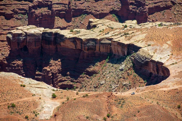 Vista Aérea Del Cañón Borde Blanco Desde Grand View Point — Foto de Stock