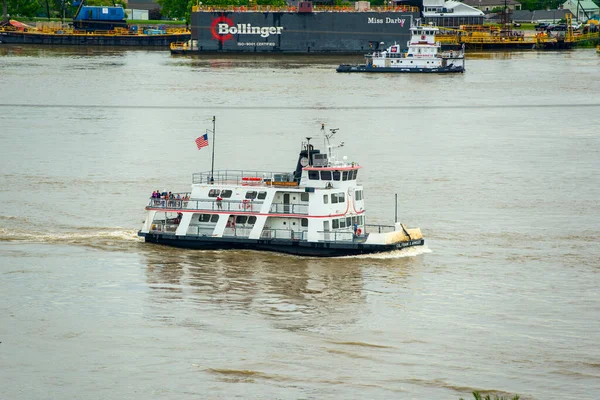 Ferry Boat Col Frank Armiger Mississippi River Nueva Orleans Luisiana —  Fotos de Stock