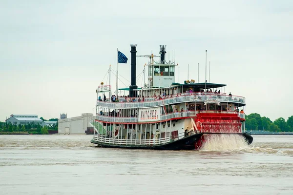 Vapor Natchez Mississippi River Nueva Orleans Louisiana —  Fotos de Stock
