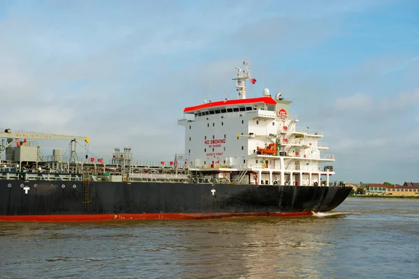 Öltanker Chembulk Tortola Auf Dem Mississippi New Orleans Louisiana Usa — Stockfoto