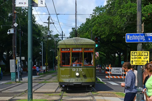 Rta 골동품 스트리트 세인트 Rta Antique Streetcar Charles Line Route — 스톡 사진