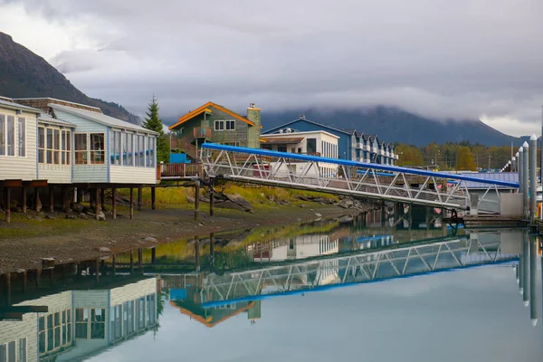 Zabytki Seward Boat Harbor Seward Półwysep Kenai Alaska Usa Seward — Zdjęcie stockowe