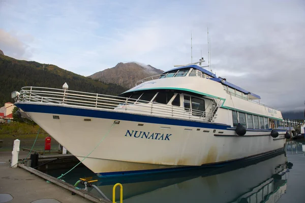Kenai Fjords Tours Loď Nunatak Seward Boat Harbor Seward Kenai — Stock fotografie