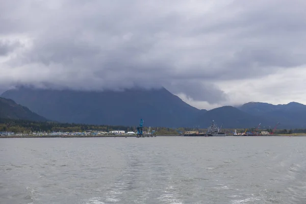 Seward Belvárosa Vízpartja Ősszel Seward Kenai Félsziget Alaszka Usa Seward — Stock Fotó