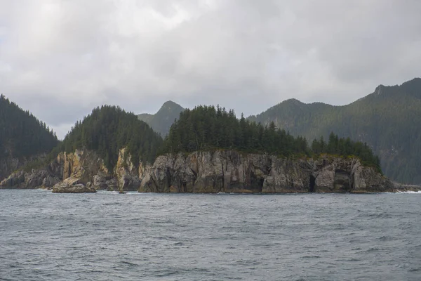 Gleccser Hegy Resurrenction Bay Közelében Kenai Fjords Nemzeti Park Alaszka — Stock Fotó