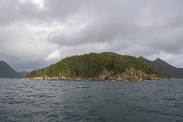 Egy Aialik Gleccser Közeli Sziget Aialik Öbölben Kenai Fjords Nemzeti — Stock Fotó