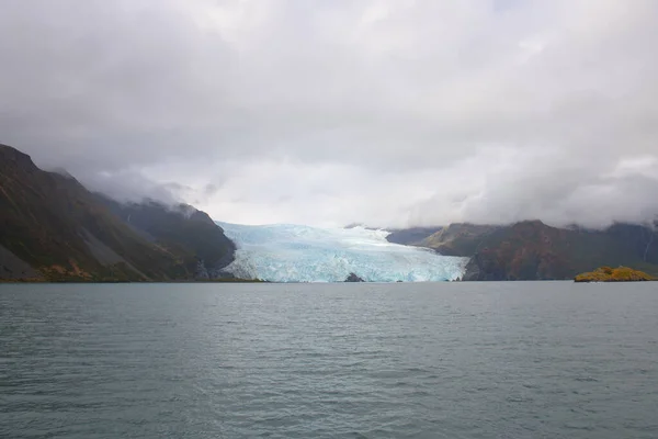 Aialik Gleccser Aialik Öbölben Kenai Fjords Nemzeti Parkban 2019 Szeptemberében — Stock Fotó