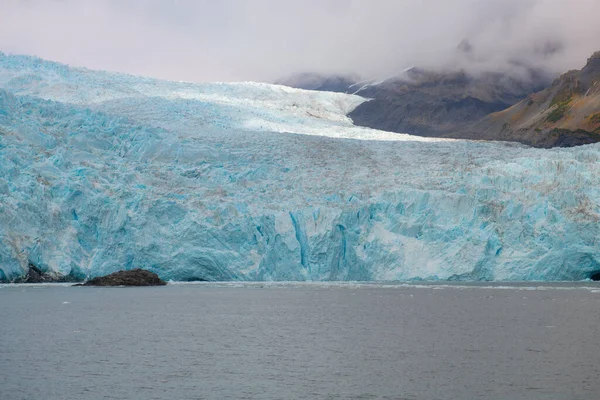 Aialik Gleccser Aialik Öbölben Kenai Fjords Nemzeti Parkban 2019 Szeptemberében — Stock Fotó