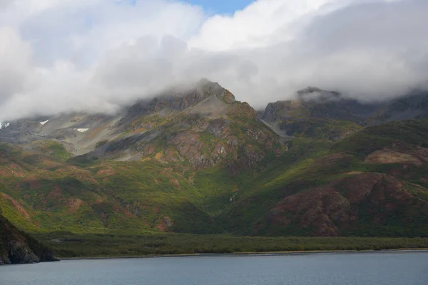 Glacier Mountain Aialik Glacier Aialik Bay Kenai Fjords National Park Stock Photo