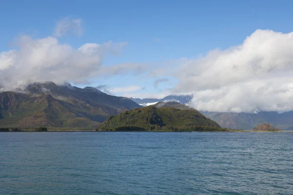 Una Isla Cerca Del Glaciar Aialik Bahía Aialik Parque Nacional — Foto de Stock