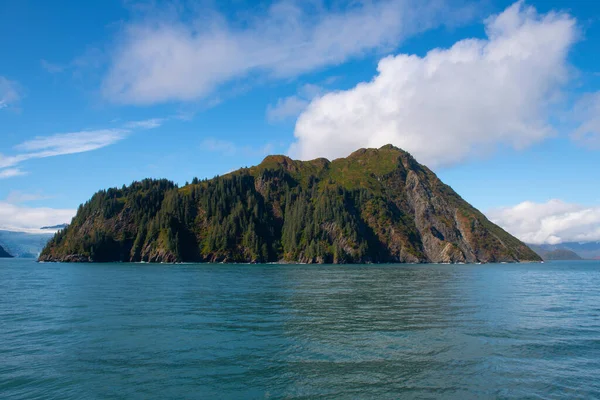 Glacier Mountain Resurrenction Bay Kenai Fjords National Park Alaska Usa — Stock Photo, Image