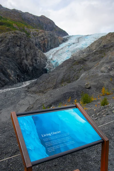 Glaciar Saída Kenai Fjords National Park Setembro 2019 Perto Seward — Fotografia de Stock