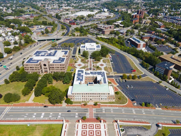 Vista Aérea Edificios Del Gobierno Estatal Rhode Island Centro Providence — Foto de Stock