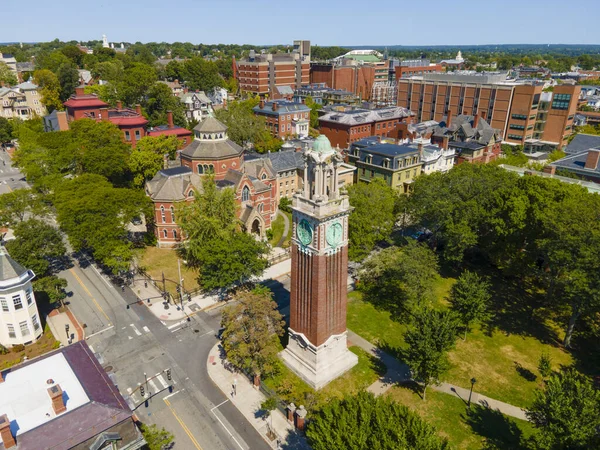 Luftaufnahme Des Carrie Tower Der Brown University Auf Dem College — Stockfoto
