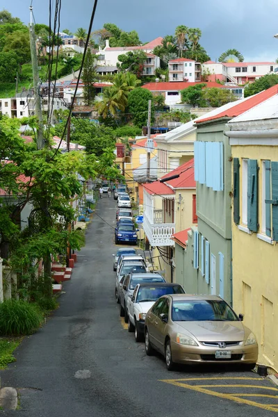 Historic Town Charlotte Amalie Saint Thomas Island Islas Vírgenes Los — Foto de Stock
