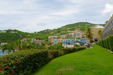 Charlotte Amalie 'deki Long Bay' deki Tarihi Bina, St. Thomas Adası, ABD Virjin Adaları, ABD.