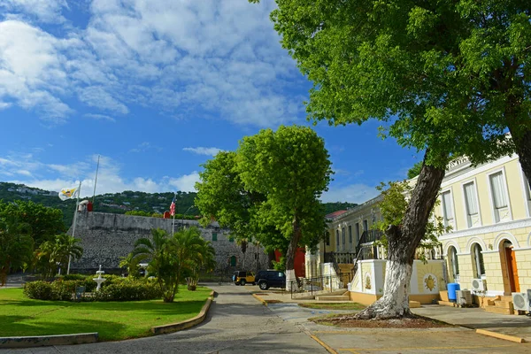 Den Lovgivende Bygning Capitol Building Virgin Islands Charlotte Amalie Saint - Stock-foto