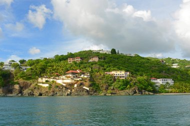Charlotte Amalie 'deki Long Bay' deki Tarihi Bina, St. Thomas Adası, ABD Virjin Adaları, ABD.