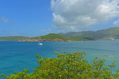 Long Bay ve Tarihi Charlotte Amalie St. Thomas Adası, ABD Virjin Adaları, ABD.