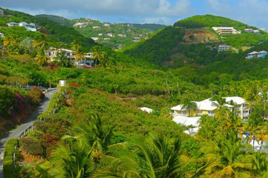 Charlotte Amalie 'deki Long Bay' deki Tarihi Bina, St. Thomas Adası, ABD Virjin Adaları, ABD.