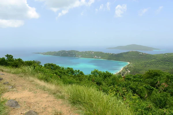 Vista Aérea Baía Magens Saint Thomas Island Ilhas Virgens Americanas — Fotografia de Stock