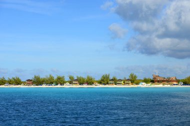 Half Moon Cay, Bahamalar 'da Little San Salvador Adası hava manzarası olarak da bilinir.. 