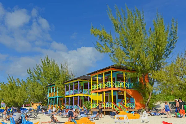 Private Beach Villa Half Moon Cay Little San Salvador Island — Stock Photo, Image