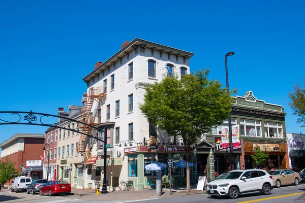 Bâtiments Commerciaux Historiques Sur Elm Street Stark Street Dans Centre — Photo