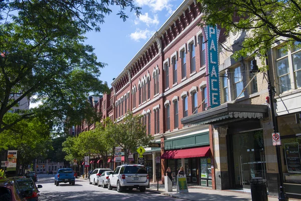 Historic Palace Theatre Hanover Street Vicino Elm Street Nel Centro — Foto Stock