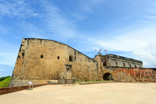 stock image Castillo de San Cristobal, San Juan, Puerto Rico. Castillo de San Cristobal is designated as UNESCO World Heritage Site since 1983.