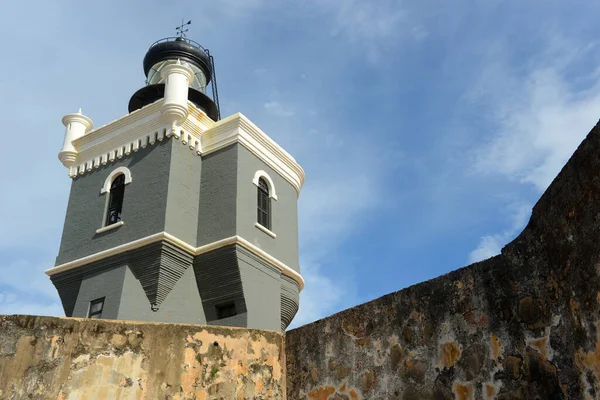 Castillo San Felipe Del Morro Faro Morro San Juan Puerto — Foto de Stock