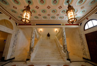 Porto Riko Capitol 'ün (Capitolio de Porto Riko) iç kesimi. Bu bina San Juan, Porto Riko şehir merkezindeki bir Güzel Sanatlar binası..