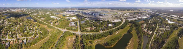 Daytona Beach International Speedway Und Stadtlandschaft Luftaufnahme Daytona Beach Florida — Stockfoto