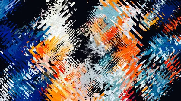 Créations Géométriques Colorées Abstraites Art Graphique Abstrait Texture Fond Art — Photo