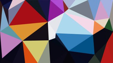 Soyut Renkli Geometrik Sanatlar, Soyut Grafiksel Sanat Arkaplan Dokusu, Modern Kavramsal Sanat, Sentetik Estetik Poster Yazıcı, 3D Renklendirme