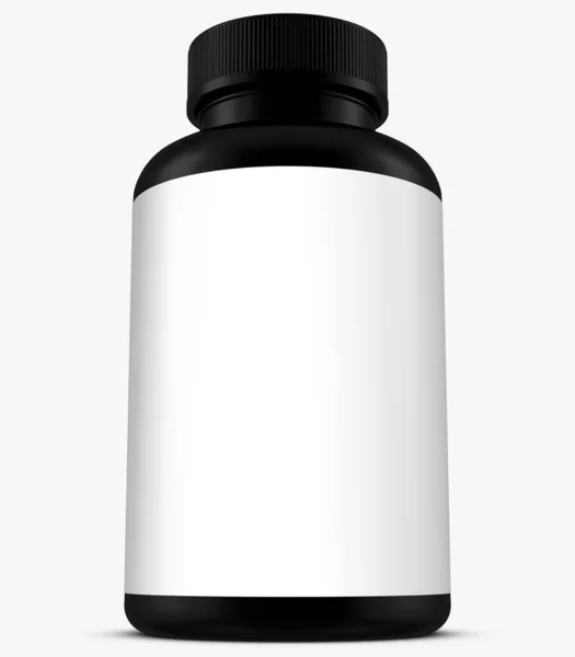 Bottle Mock Template White Background Rendering Illustration Copy Space — 스톡 사진