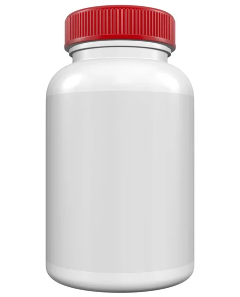 Ρεαλιστική Μπουκάλι Mock Πρότυπο Λευκό Φόντο Αποτύπωση Εικονογράφηση — Φωτογραφία Αρχείου