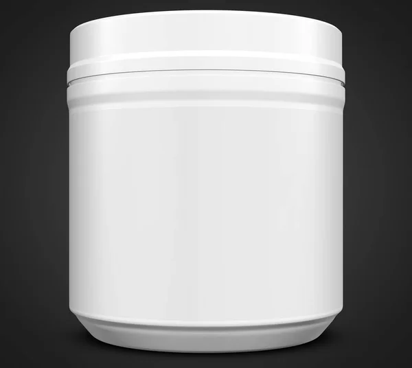 Realistic Jar Mock Template Rendering Illustration Copy Space — 스톡 사진
