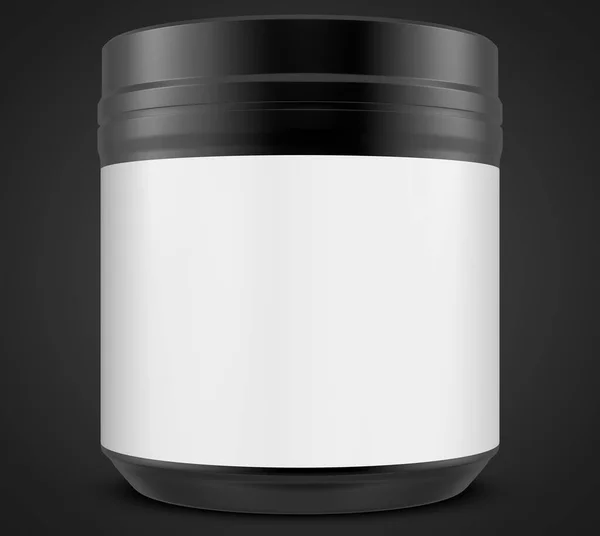 Realistic Jar Mock Template Rendering Illustration Copy Space — 스톡 사진