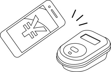 Smartphone anahat tarafından elektronik para ödenmesi