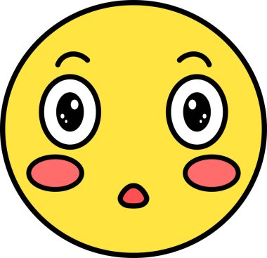 Komik şirin ifade pop