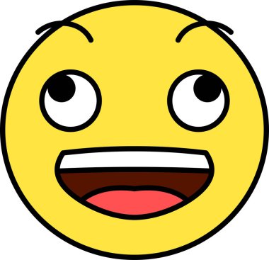 Komik şirin ifade pop